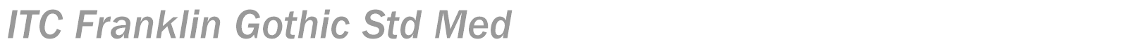 ITC Franklin Gothic Std font preview