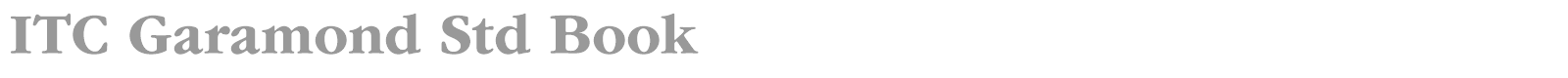 ITC Garamond Std font preview