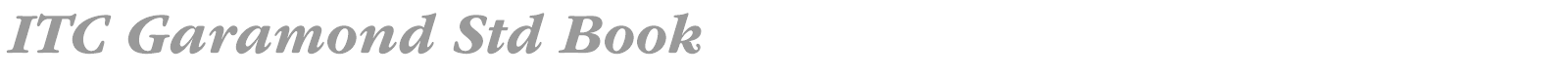 ITC Garamond Std font preview