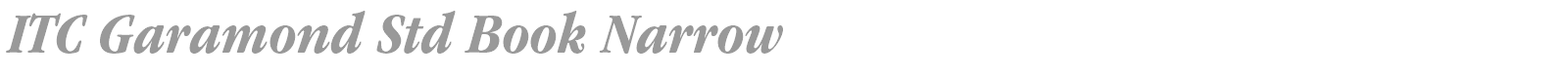 ITC Garamond Std font preview