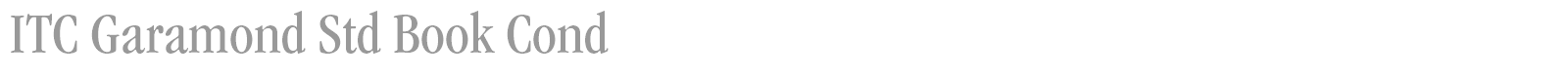 ITC Garamond Std font preview