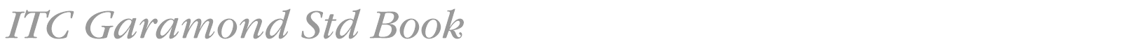 ITC Garamond Std font preview