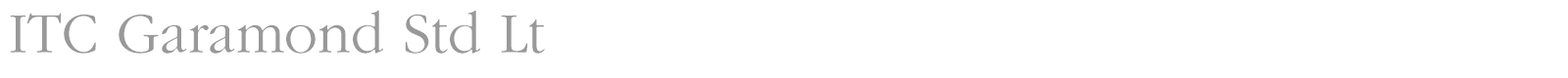 ITC Garamond Std font preview
