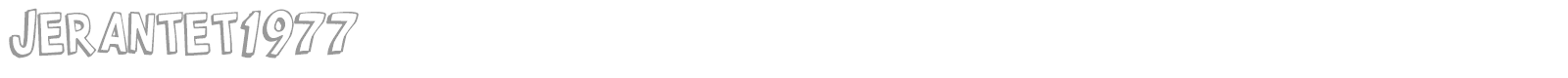 Jerantet1977 font preview