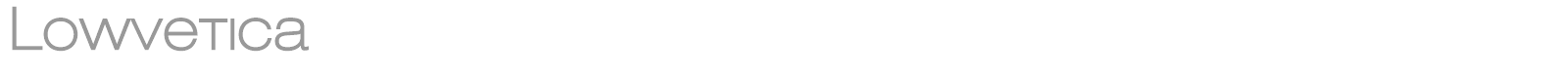 Lowvetica font preview