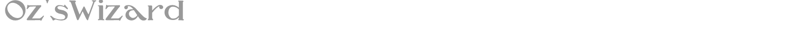 Oz's Wizard font preview