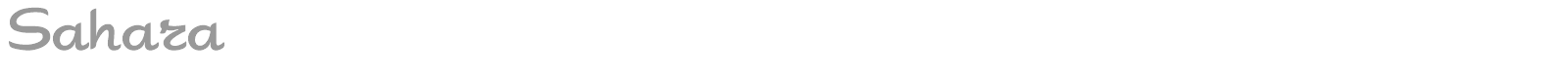 Sahara font preview