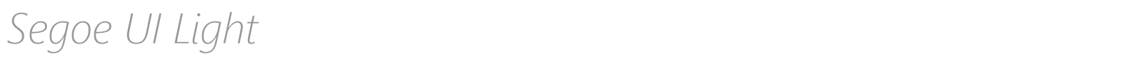 Segoe UI Light font preview