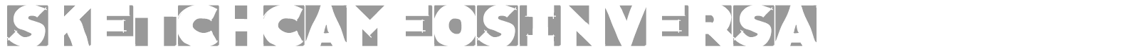Sketch Cameos Invers A font preview