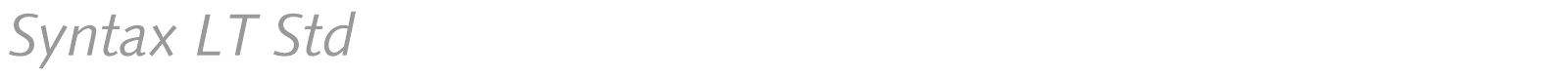 Syntax LT Std font preview