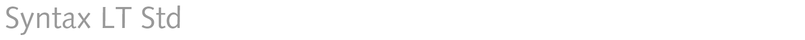 Syntax LT Std font preview