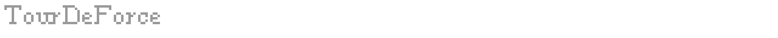 TourDeForceAlias font preview