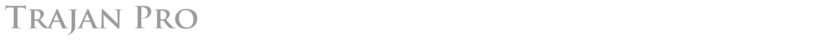 Trajan font preview