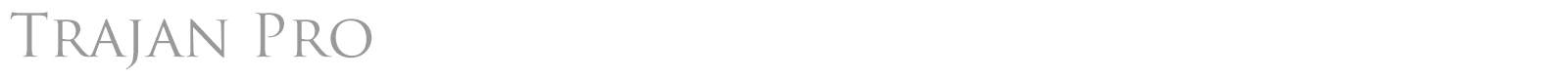 Trajan font preview