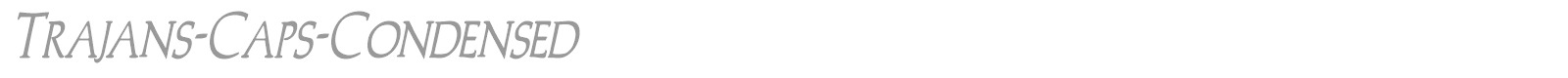 Trajan font preview