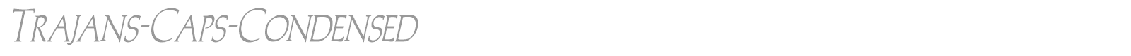 Trajan font preview