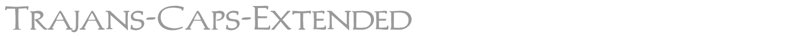 Trajan font preview