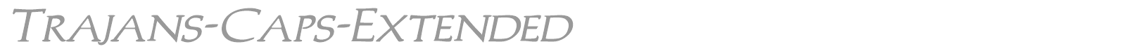 Trajan font preview