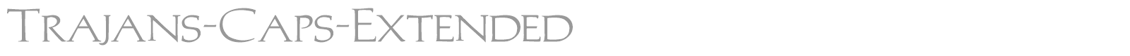 Trajan font preview
