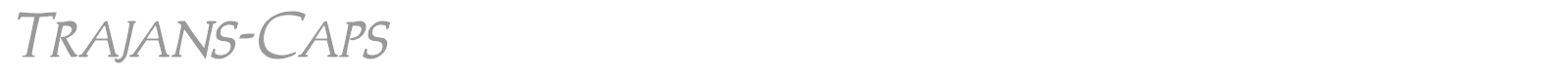 Trajan font preview