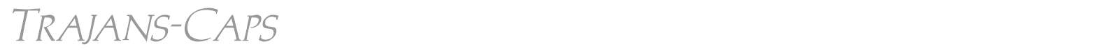 Trajan font preview