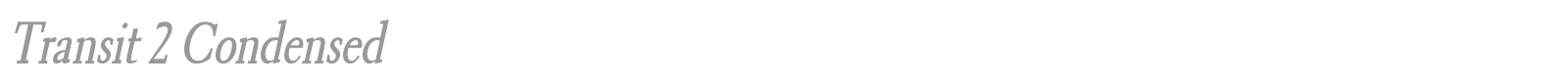 Transit511 BT font preview