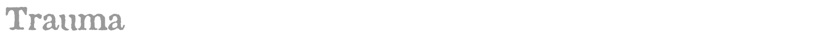 Trauma font preview