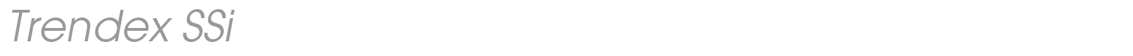 Trendex SSi font preview