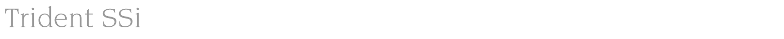 Trident SSi font preview