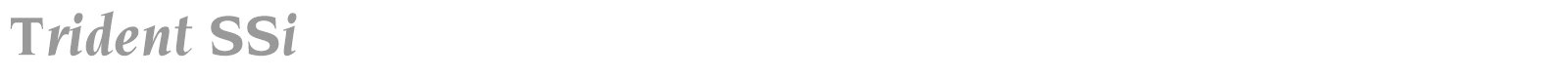 Trident SSi font preview