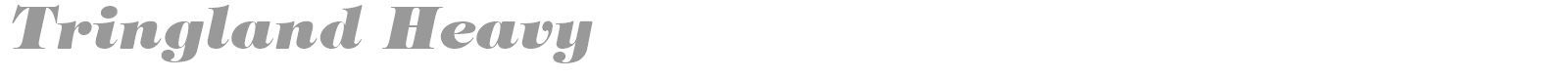 Tringland Heavy font preview
