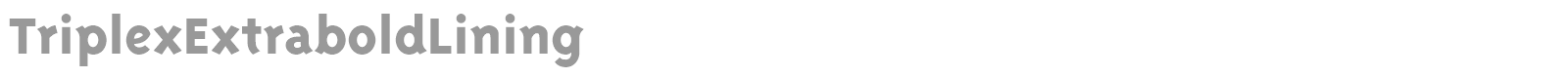 Triplex font preview