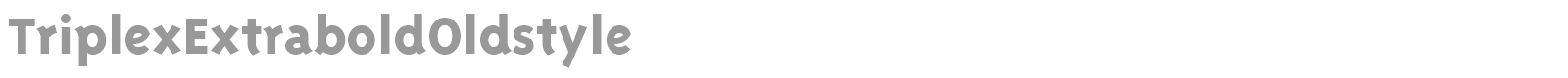 Triplex font preview
