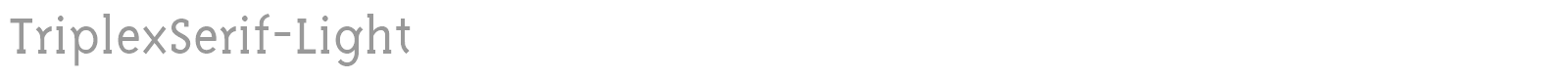 TriplexSerif-ExtraBold font preview