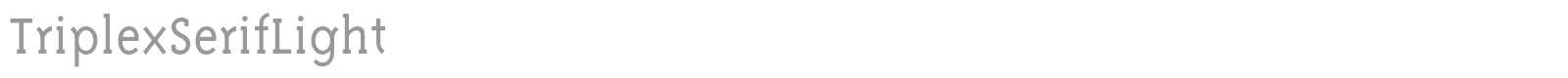 TriplexSerif-ExtraBold font preview