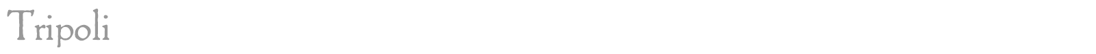 Tripoli font preview