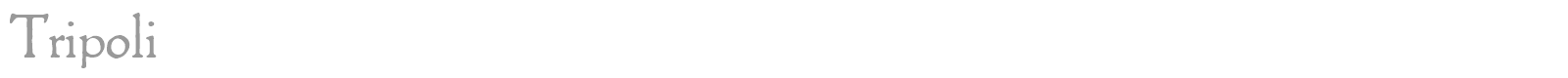 Tripoli font preview