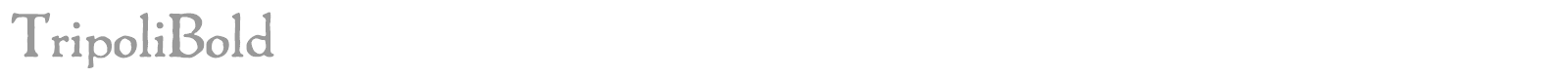 Tripoli font preview
