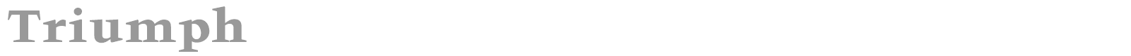 Triumph font preview