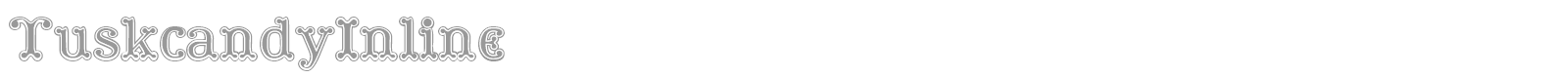 TuskcandyInline font preview