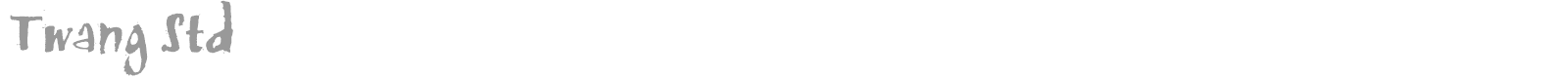 Twang Std font preview