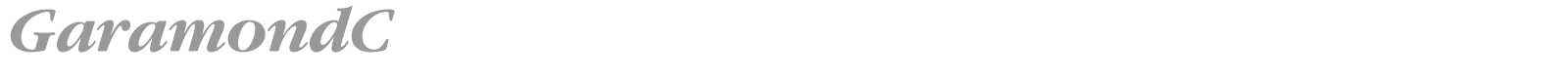 GaramondC font preview