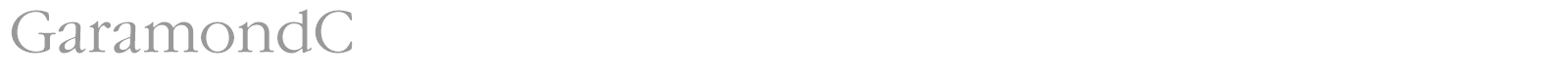 GaramondC font preview