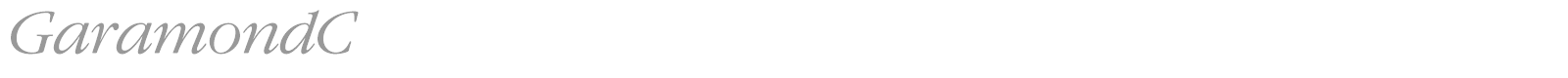 GaramondC font preview