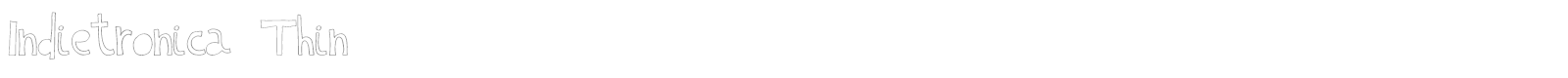 Indietronica font preview