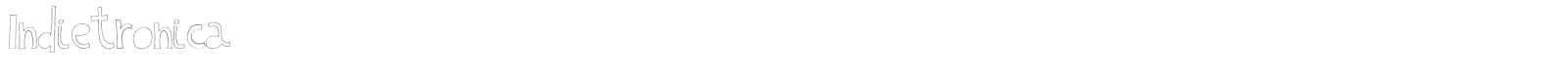 Indietronica font preview