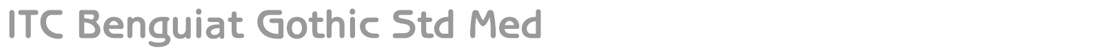 ITC Benguiat Gothic Std font preview