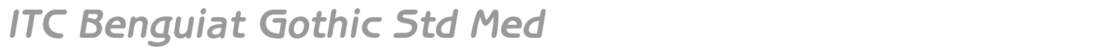 ITC Benguiat Gothic Std font preview