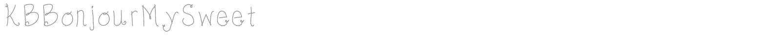 KB Bonjour Sweetheart font preview