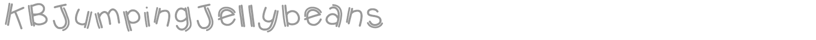 KB Jumping Jellybeans font preview